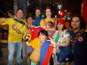 Thousands of Colombians flew to Brazil to support their team