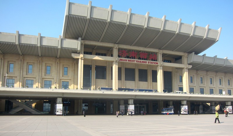 the new train station, west of the city