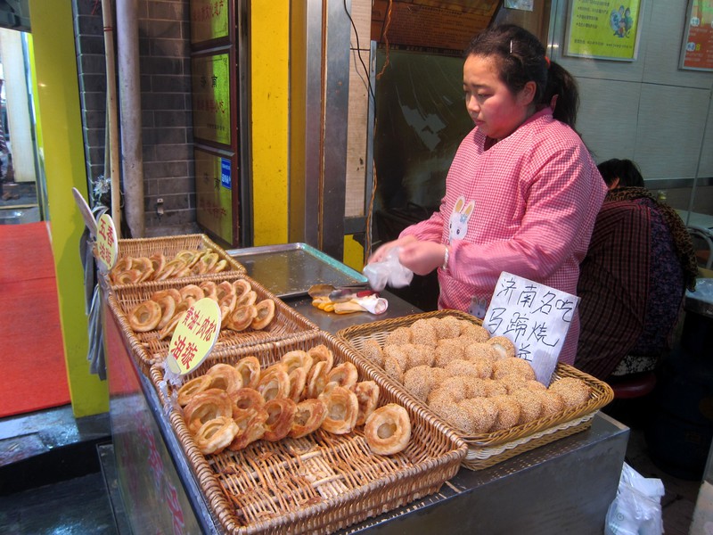 Local snacks: salty fried crispy bread
