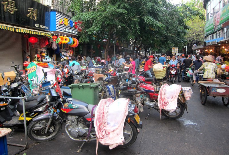 Street scene not far from the central market