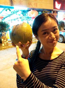 Yes... The coconut is bigger than your head!...