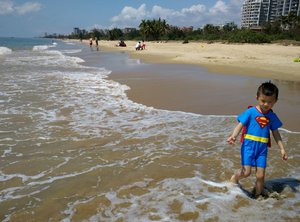 Superman's son is growing up in Sanya
