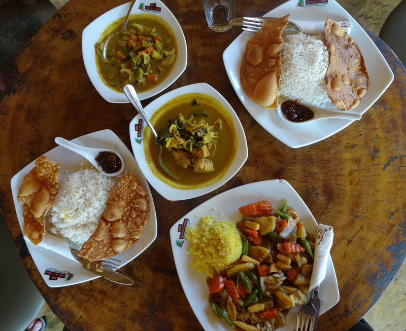 notre premier repas au Sri lanka