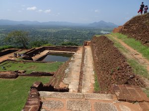 en haut de Sigiriya Rock