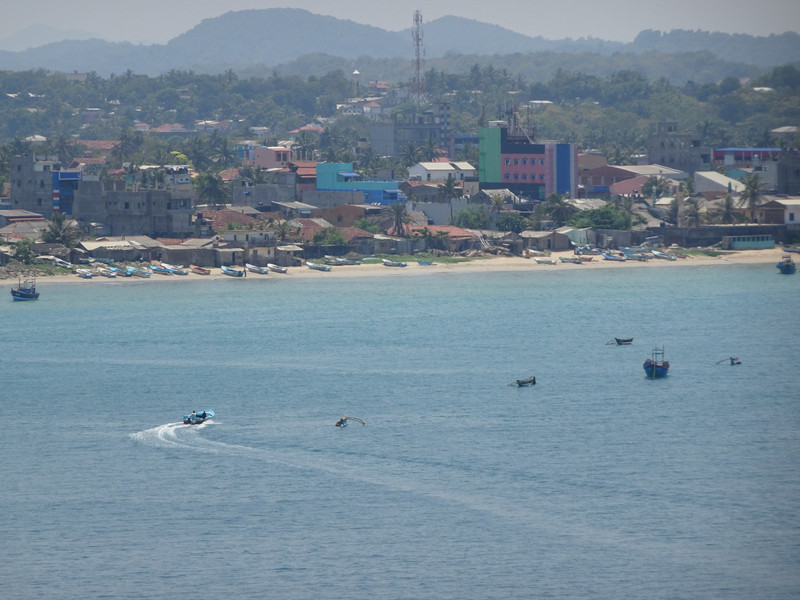 view over Trincomalee north beach