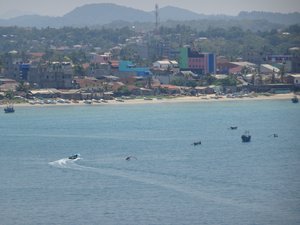 view over Trincomalee north beach