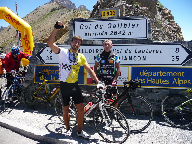 Yes! feeling good at the Galibier