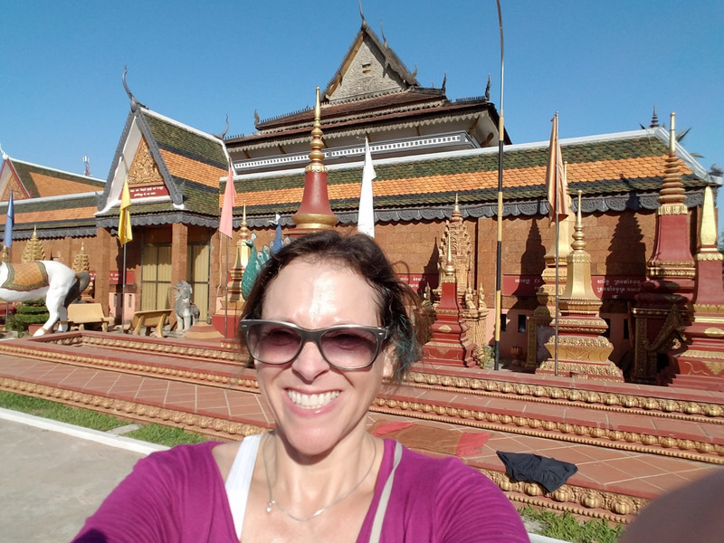 Michelle at the Killing Fields