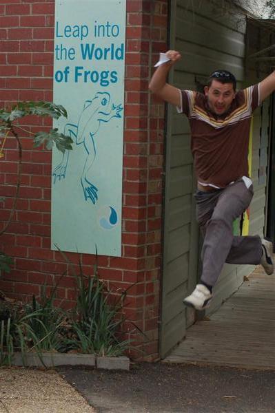 When at the zoo, head for the frogs