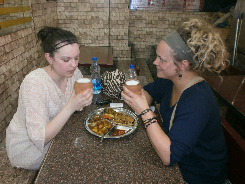 Lunch at the Market Place in Old Delhi