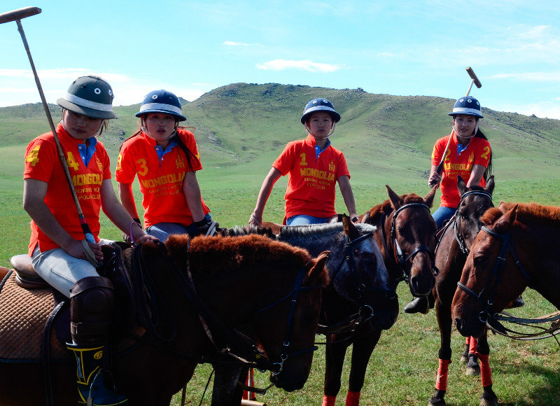 Mongolian Womans Polo Team