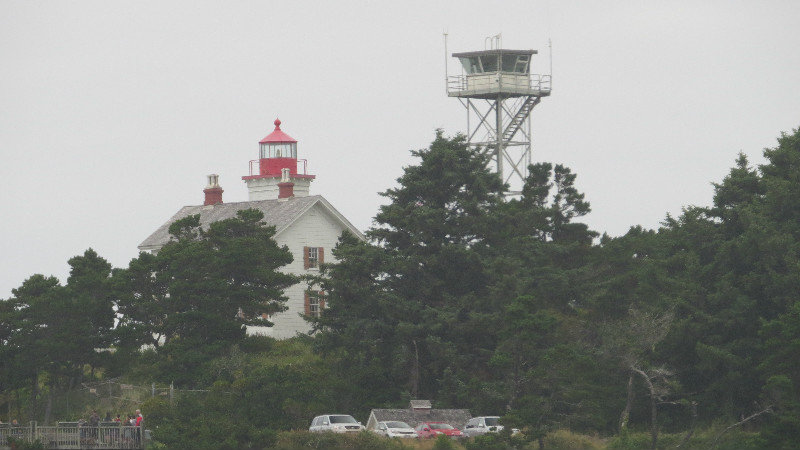 Yaquina Bay Lighthouse from 1800s and the only Wooden one