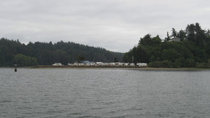 Now Up the Yaquina River Toward the Giant Oyster Farms