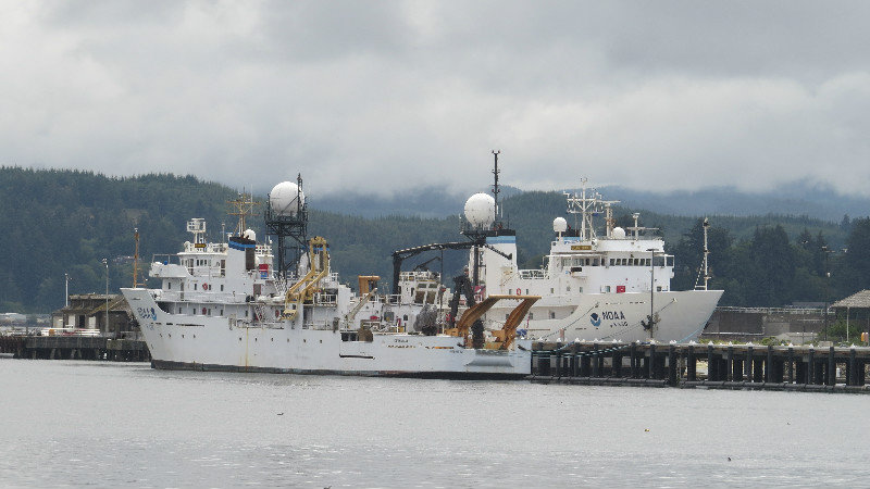 NOAA Ship Docked Next to RV Park