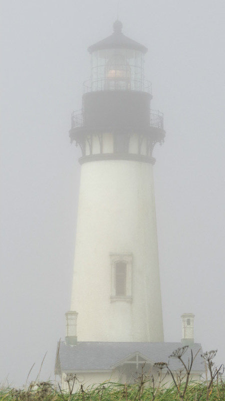 Fog Perspective of Lighthouse