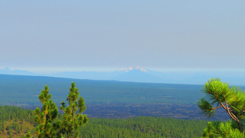 From On Top Looking West to Mt. Bachelor 