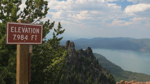 At this Elevation From Paulina Peak the Double Caldera of Paulina and East Lake can be Seen Below