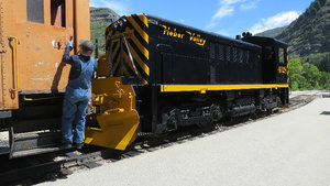 After Arriving in Provo Canyon the Engine is Switched to the Other End of the Train