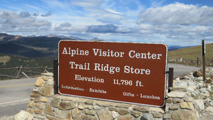 We Topped Out on the Road at 12,200 feet then Dropped Down to the Visitor Center