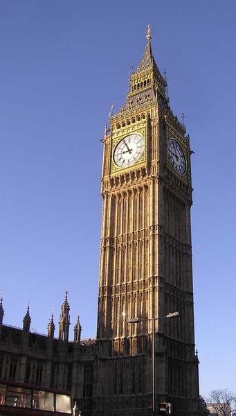 Big ben....what else but check out the sky!!!