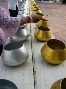Monks bowl offering