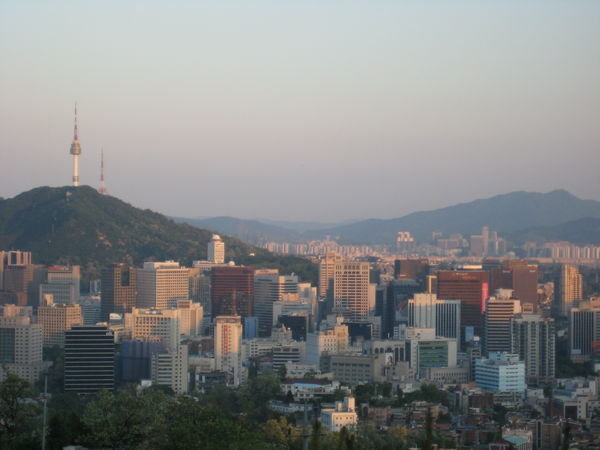 Seoul tower and down town