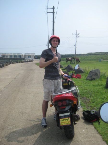 John and his moped!
