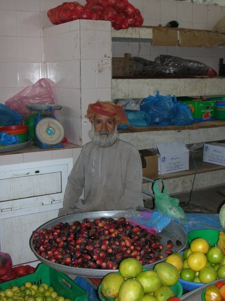 Omani in the Fruit Market Muscat