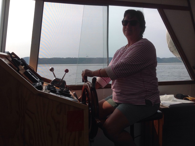 Taking my turn at the helm