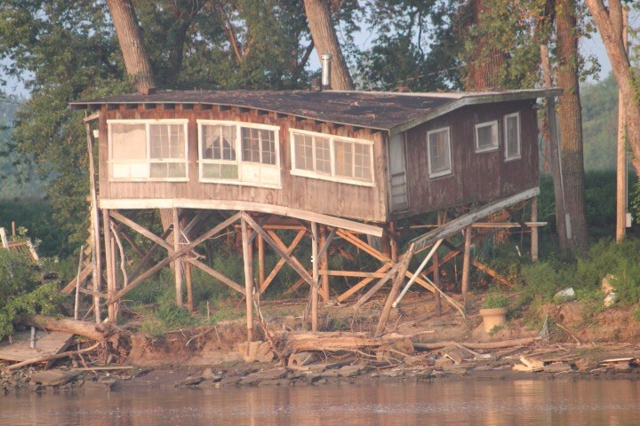 Houses on stilts