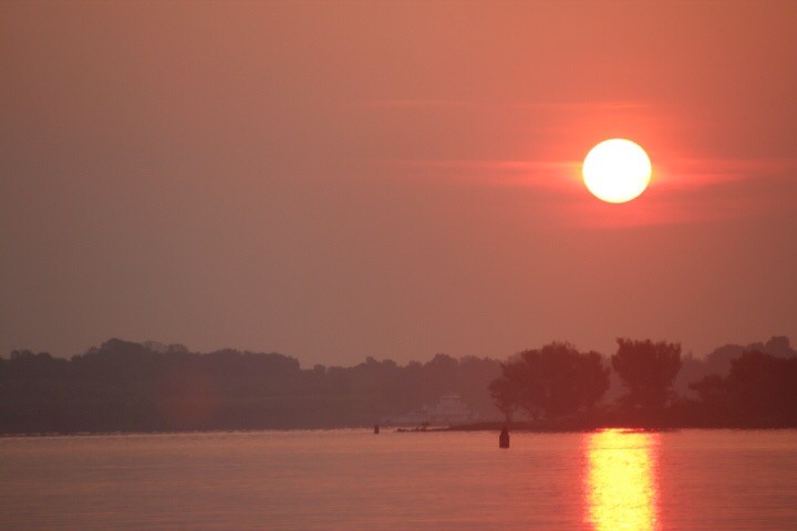 Sunrise on the Ohio River