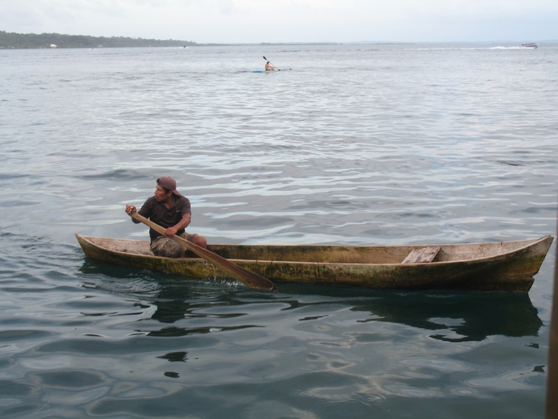 A dug out canoe