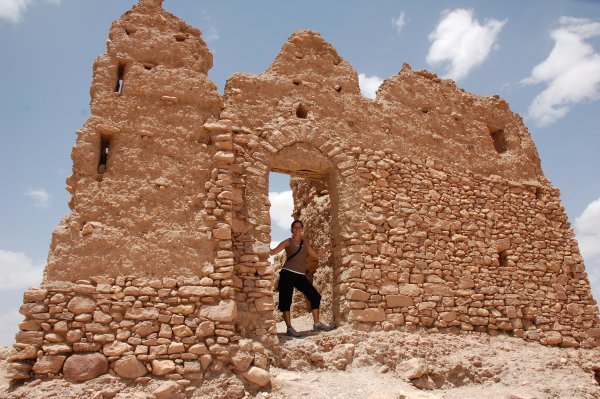 Run down house on the top of Ait Benhaddou