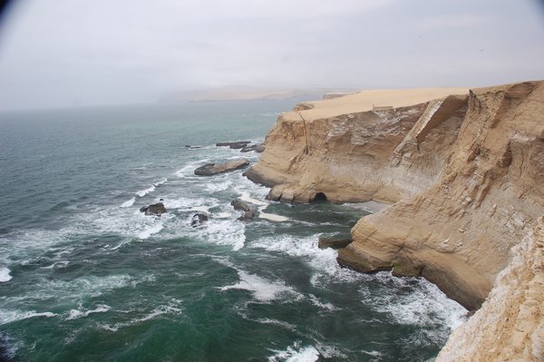Awe inspiring cliffs facing the ocean