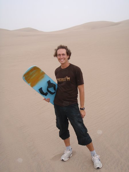 David with his sand board