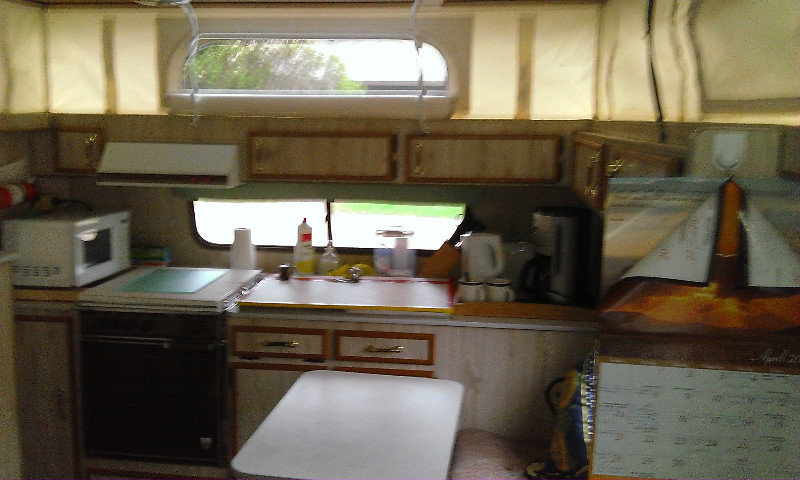 Inside our caravan (2)