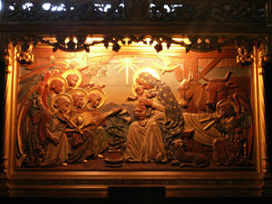Nativity scene at Edinburgh Cathedral