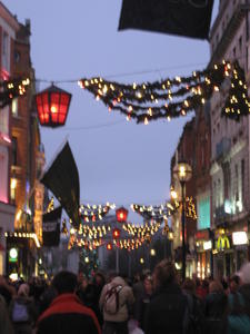 The Streets of Dublin at Christmas