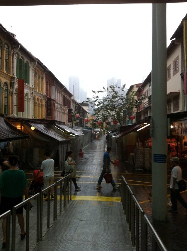 Chinatown in the rain