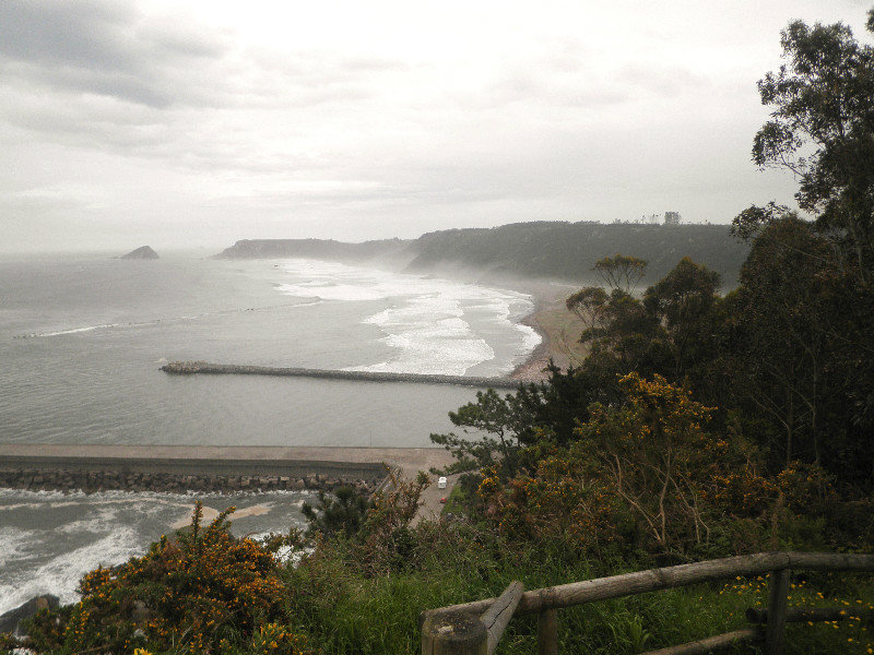 San Estaban beach from the cliff path viewpoint