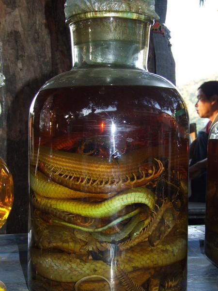 Snake Lao Lao whiskey...