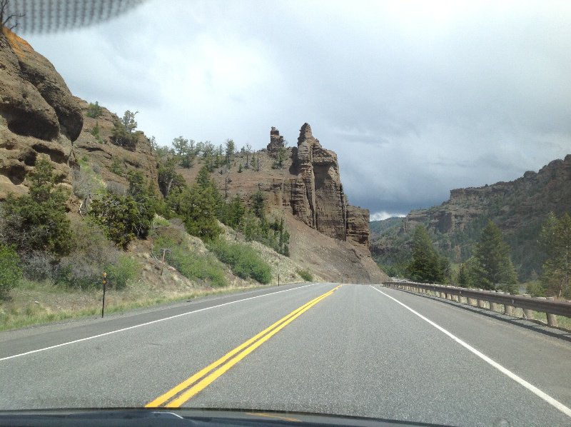 On the the road to Cody Wyoming