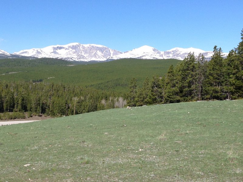 Bighorn Peak on left and Darton Peak on the right