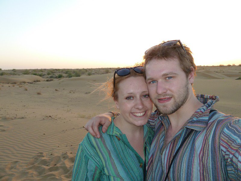 Us in the desert