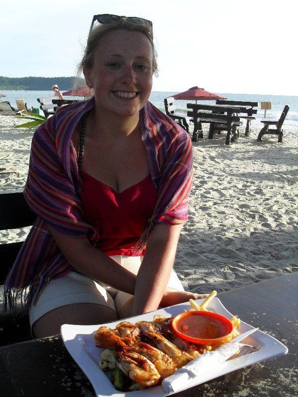 Seafood on the beach