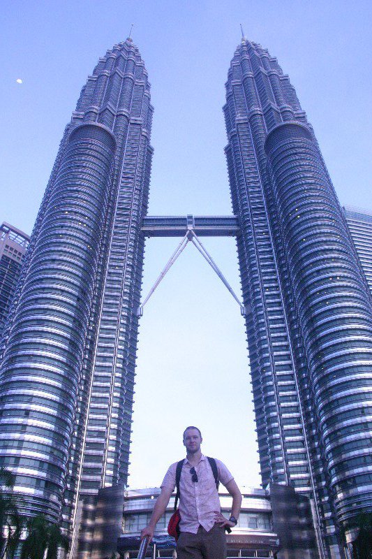 Hanging out at the Petronas Towers
