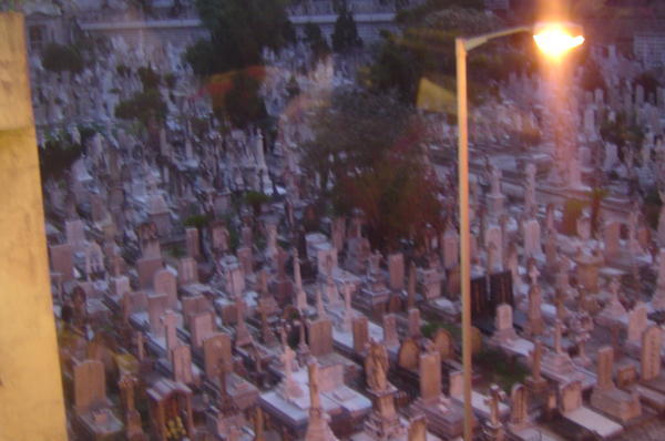 The cemeteries are crowded here