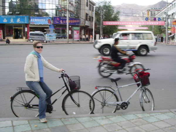 Biking around Lhasa