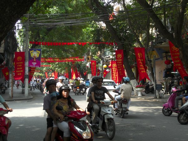 Banners Celebrating Hanoi's 1,000 Year Anniversary