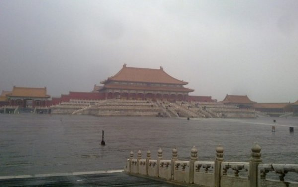 Even the Forbidden City was flooded.